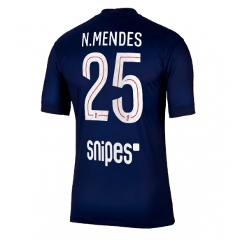 Billige Fotballdrakt Paris Saint-Germain Nuno Mendes #25 Replika Hjemmedrakt 2025-26 Kortermet